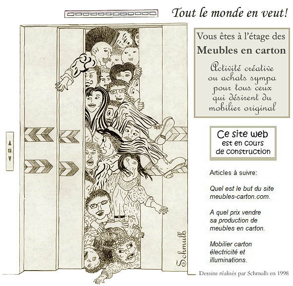 A quel prix vendre sa production de meubles en carton. Mobilier carton electricit� et illuminations.