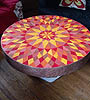 Mandala sur plateau de table